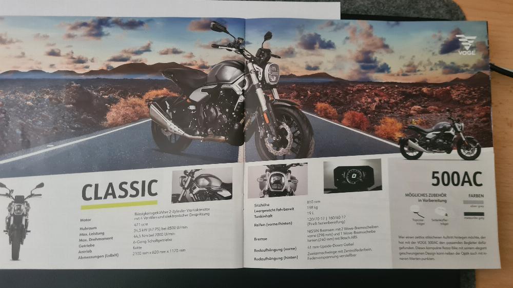 Motorrad verkaufen Andere Voge500AC  Ankauf